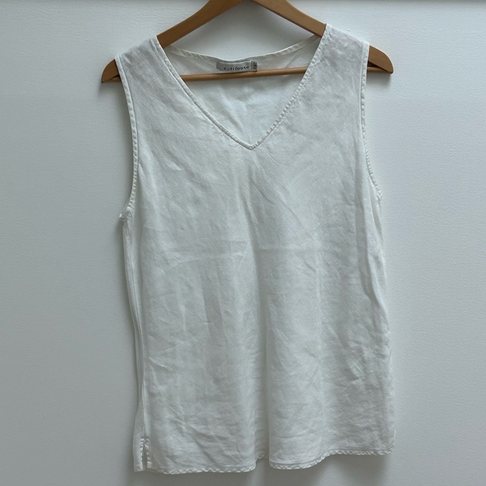 Cut Loose Linen Tank Top Size M